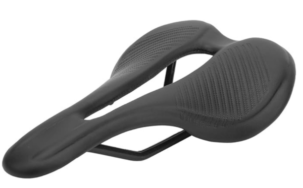 Photo de selle de vélo creuse noir
