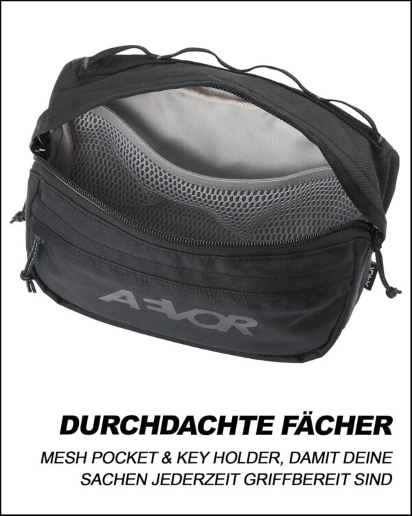 Intérieur d'un sac pour guidon de vélo