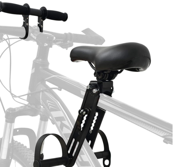 Prévisualisation du siège de vélo pour enfant installé sur un vélo d'adulte