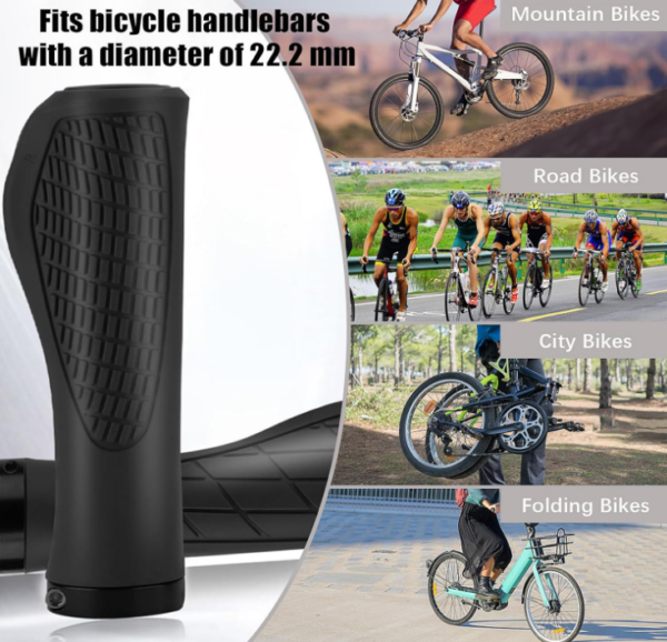 Poignée de guidon noir en plastique pour vélo de tout type de la marque HXUING